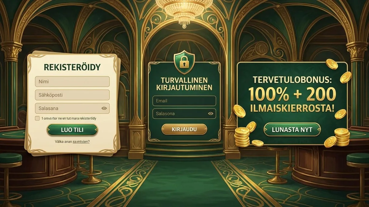 Rekisteröidy bonuksen kanssa